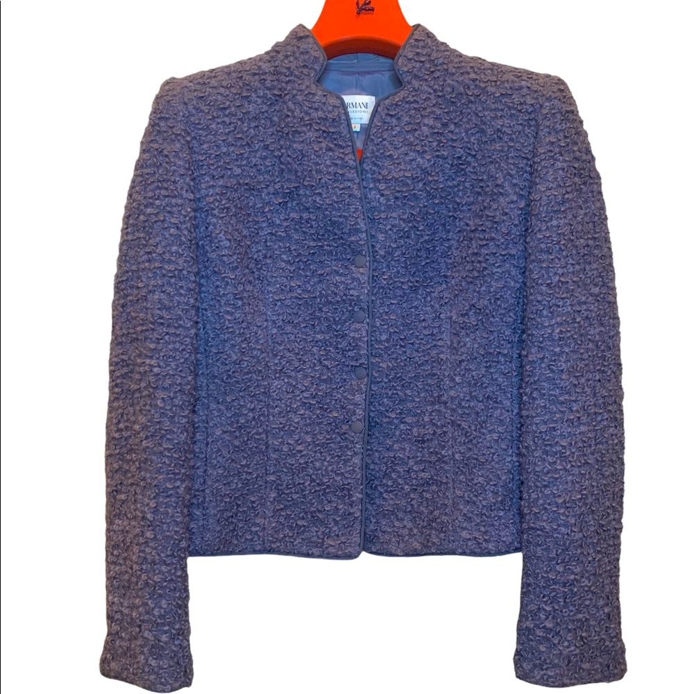 Armani Collezioni, Made in Italy, Mohair Blazer, Woman’s Size 6